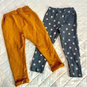 Zara jogger/leggings (pair), 2-3 years